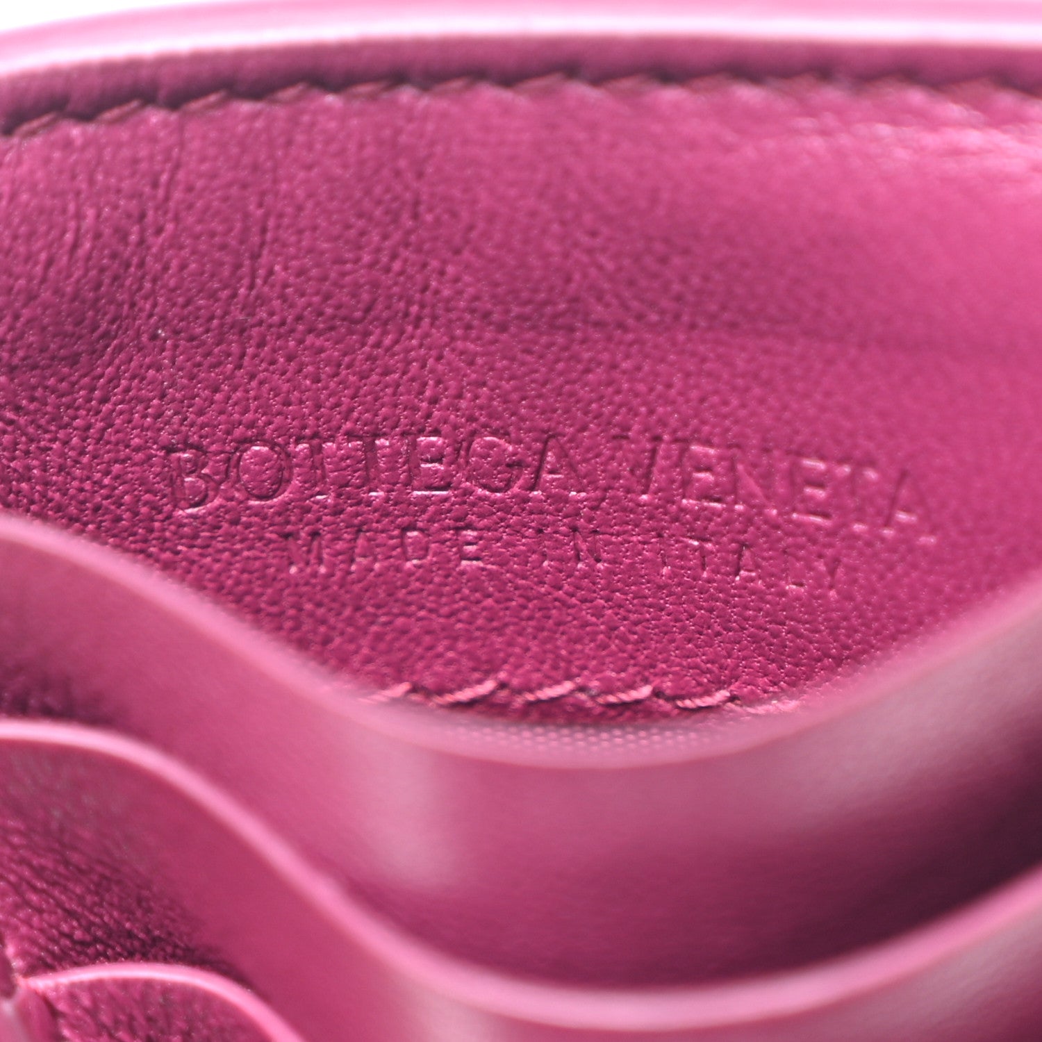 Bottega Veneta Calfskin Intrecciato Zip Card Holder Barolo 6 of 7