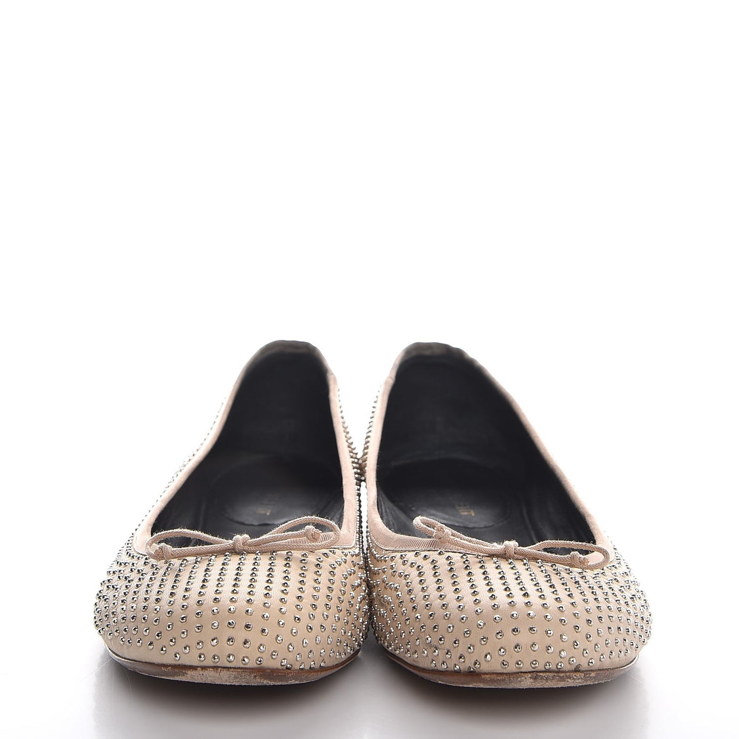 Nappa Studded Dance 05 Ballet Flats 39.5 Beige