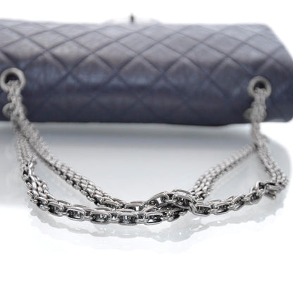 Chanel Aged Calfskin 2.55 Reissue 227 Flap Navy 7 of 9