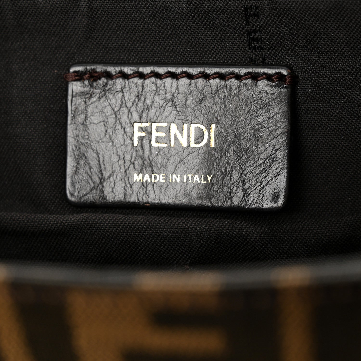 Fendi Zucca Vitello Artic Messenger Bag Tobacco Castagna 6 of 13