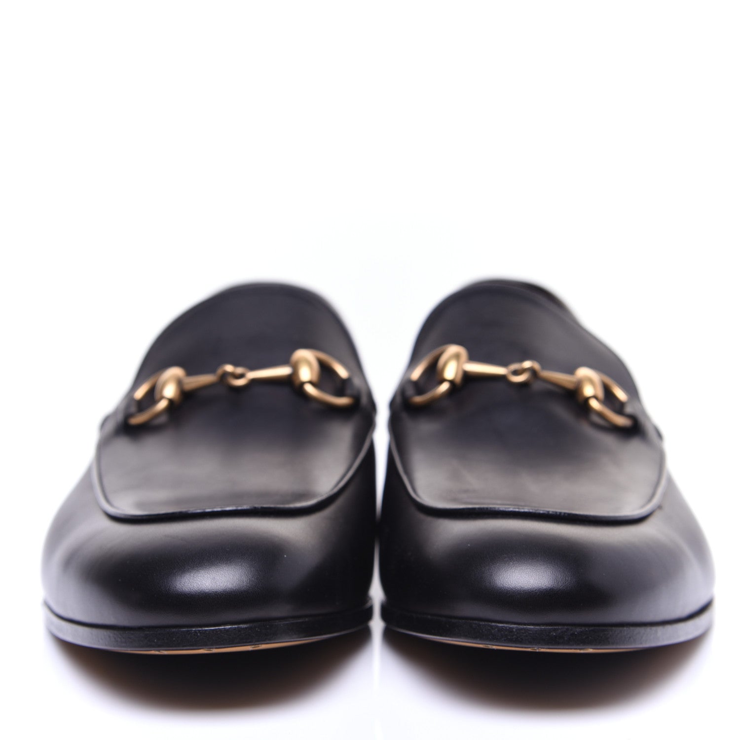 Gucci Calfskin Horsebit Mens Jordaan Loafers 7 Black 6 of 12