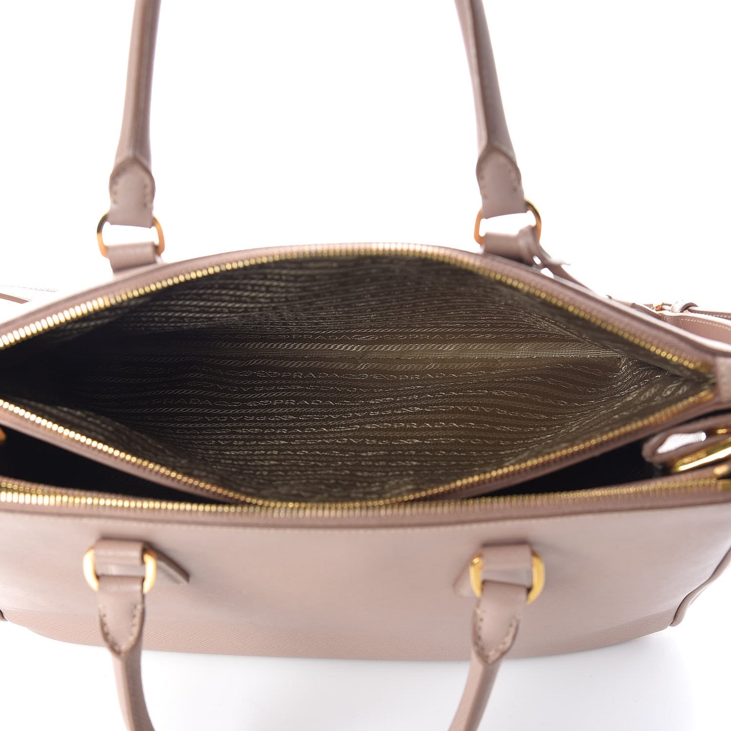 Saffiano Medium Galleria Double Zip Tote Cammeo