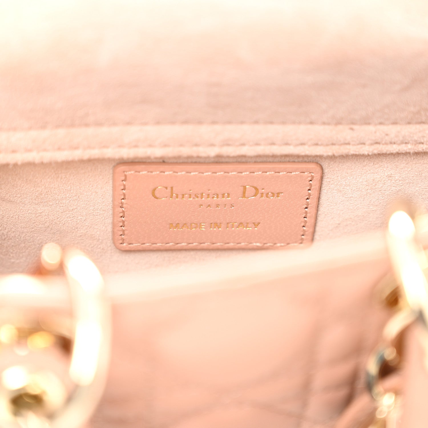 Christian Dior Lambskin Cannage Micro Lady D-Joy Rose Des Vents 6 of 11