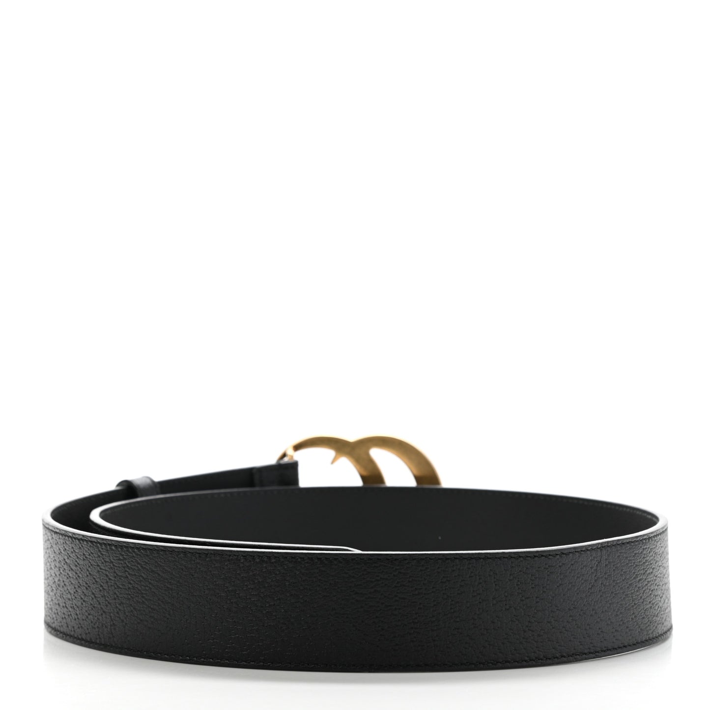 Textured Calfskin Double G 40mm Belt 85 34 Black