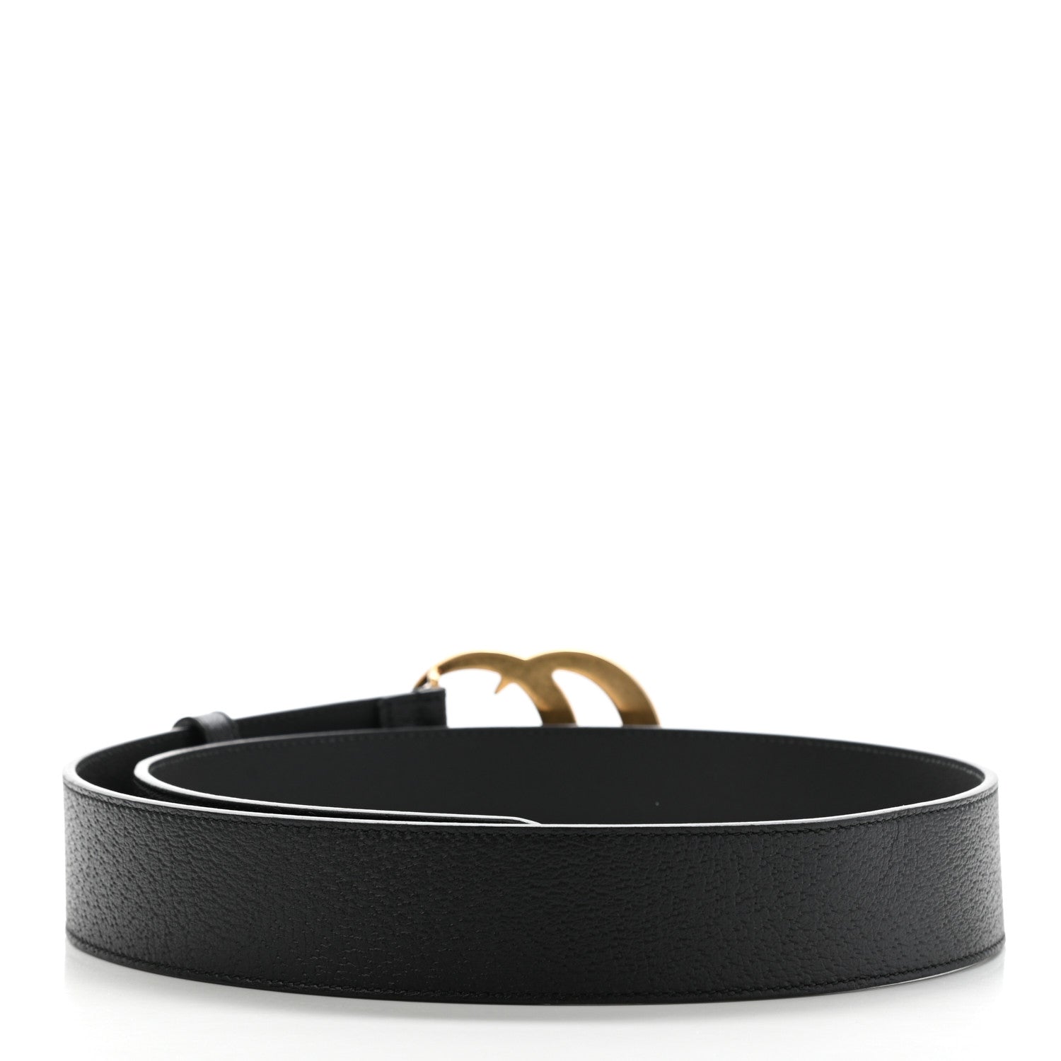 Gucci Textured Calfskin Double G 40mm Belt 85 34 Black 2 of 7