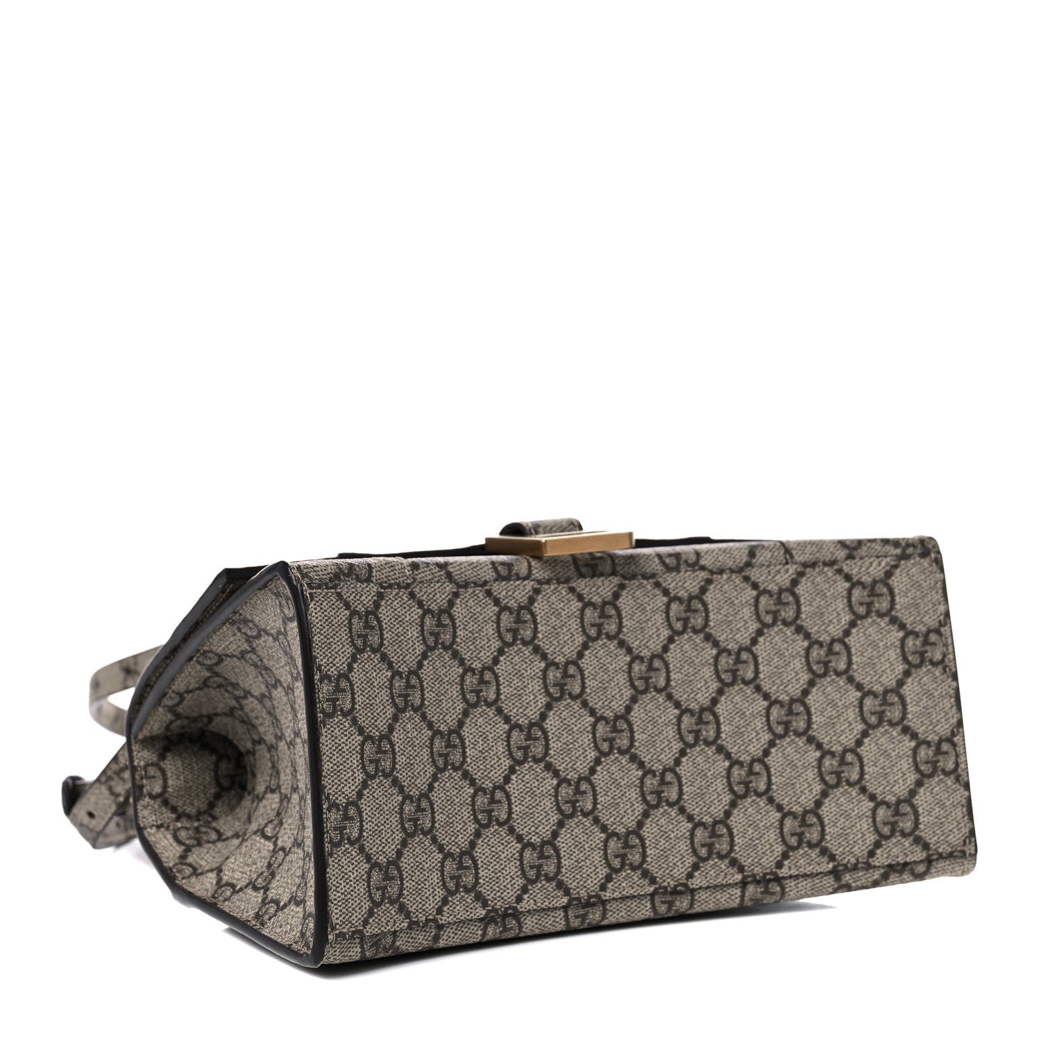 Balenciaga X GUCCI GG Supreme Monogram Small Hourglass Top Handle Bag Beige Ebony 4 of 8