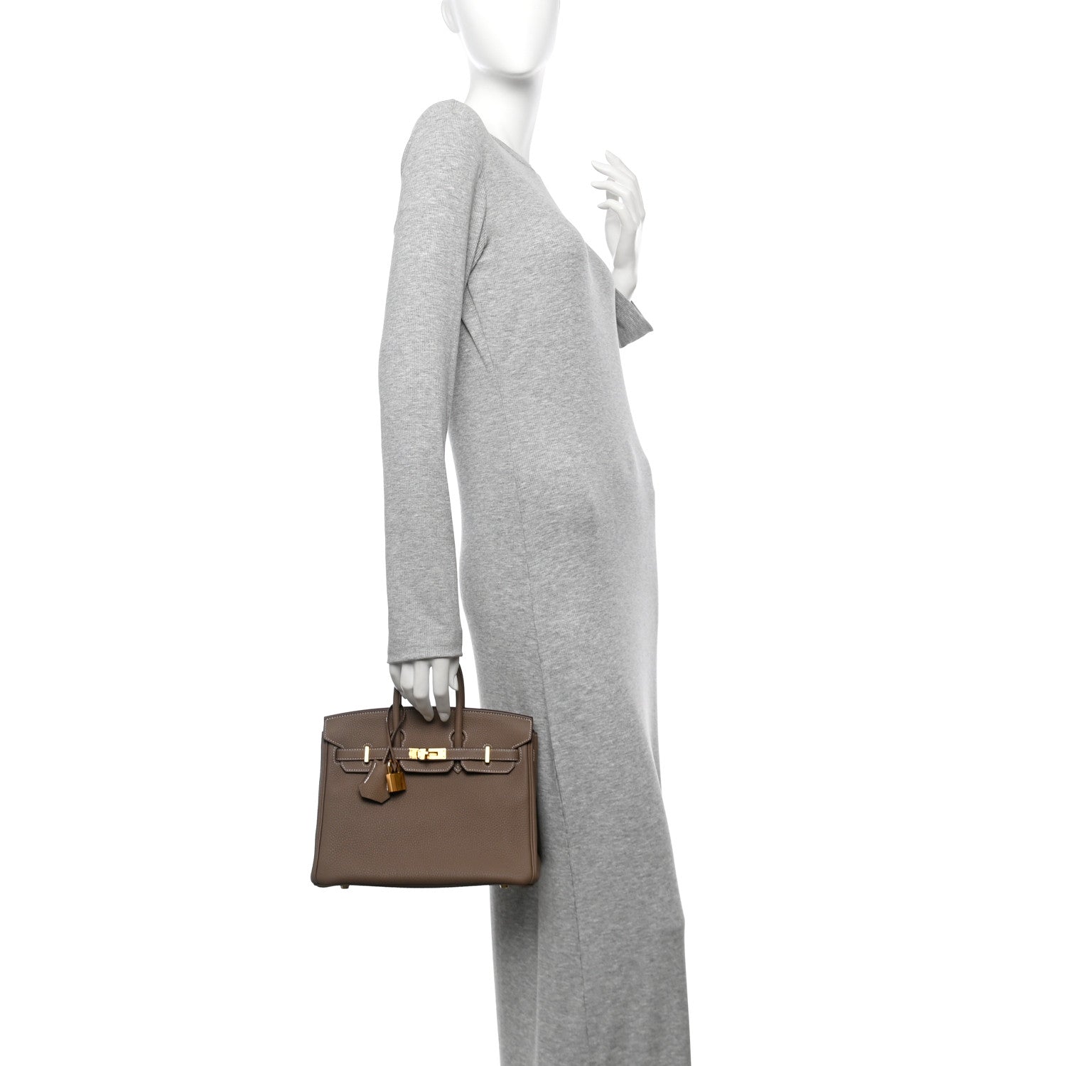 Hermes Togo Birkin 25 Etoupe 2 of 12