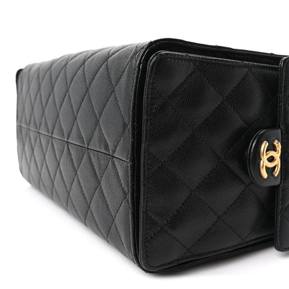 Chanel Caviar Quilted Medium Chanel 25 Handbag Black 11 of 12