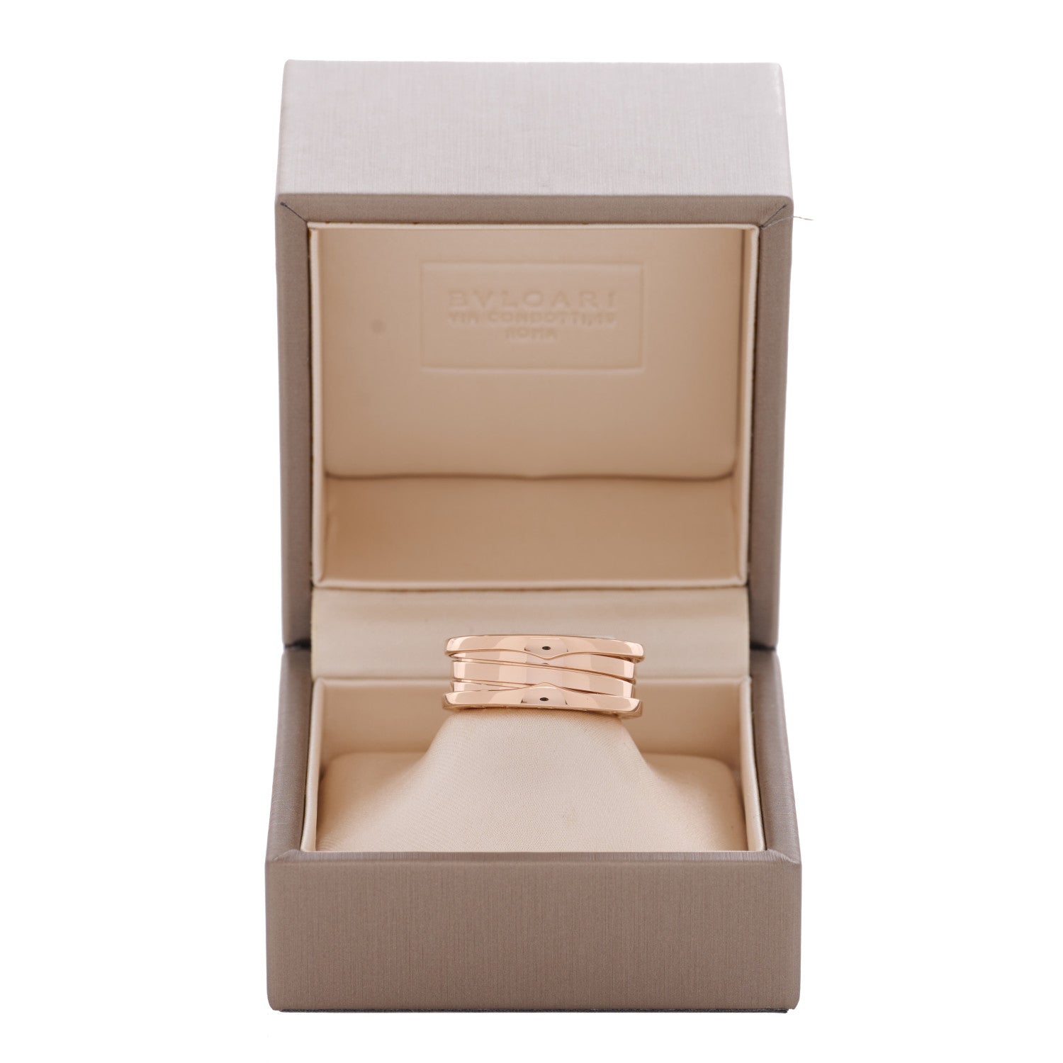 Bulgari 18K Rose Gold B.Zero1 Three-Band Ring 57 8 5 of 5