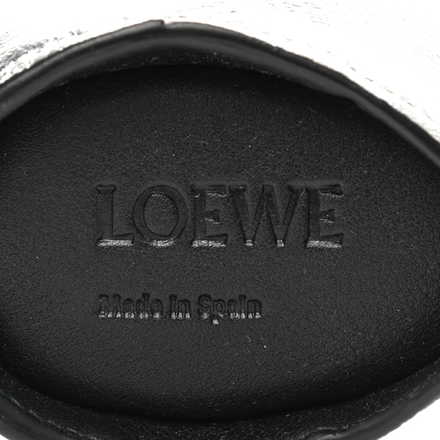 Loewe Metallic Calfskin Elephant Coin Purse Silver 6 of 9
