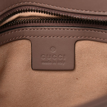 Gucci Calfskin Matelasse Small GG Marmont Shoulder Bag Porcelain Rose 6 of 11