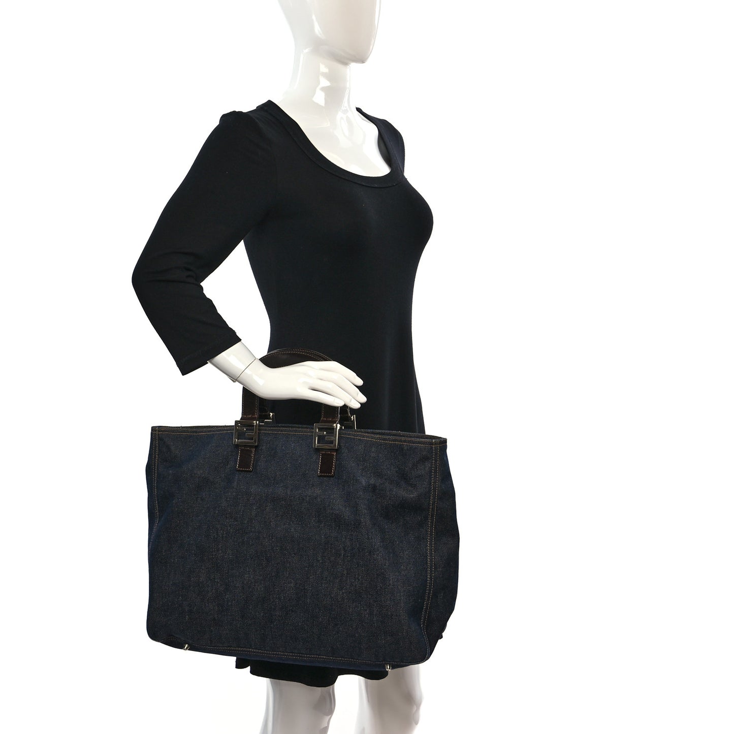 Denim Holdall Tote Blue