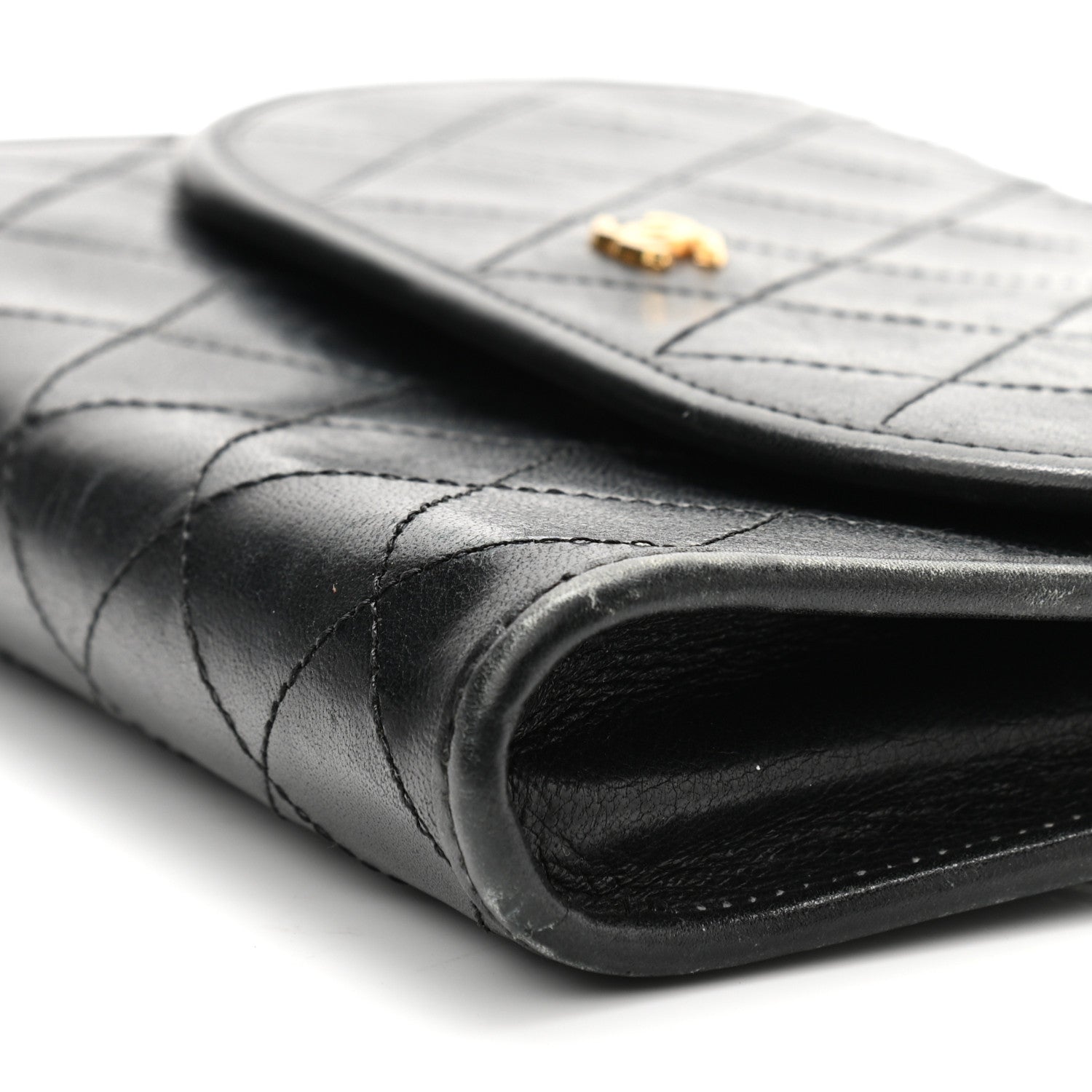 Chanel Lambskin Quilted Mini Evening Flap Black 10 of 11