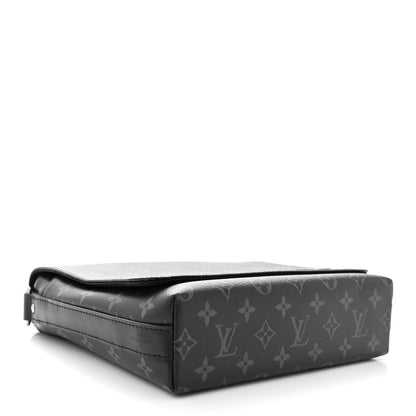 Louis Vuitton Monogram Eclipse District PM NM Black 4 of 9