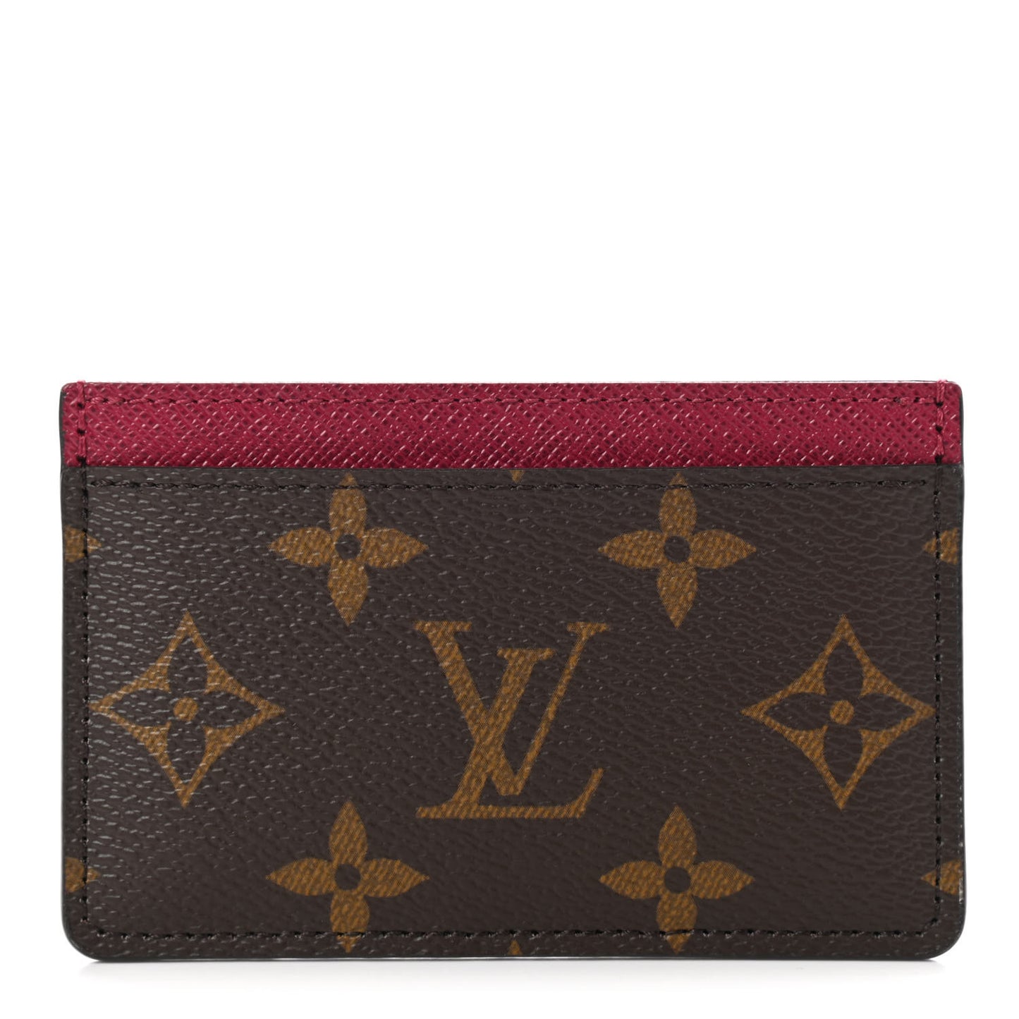 Monogram Card Holder Fuchsia