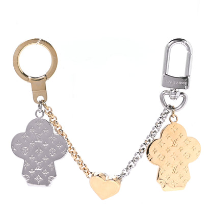 Louis Vuitton Metal Monogram Vivienne Best Friend Bag Charm Key Holder Gold Silver 2 of 4