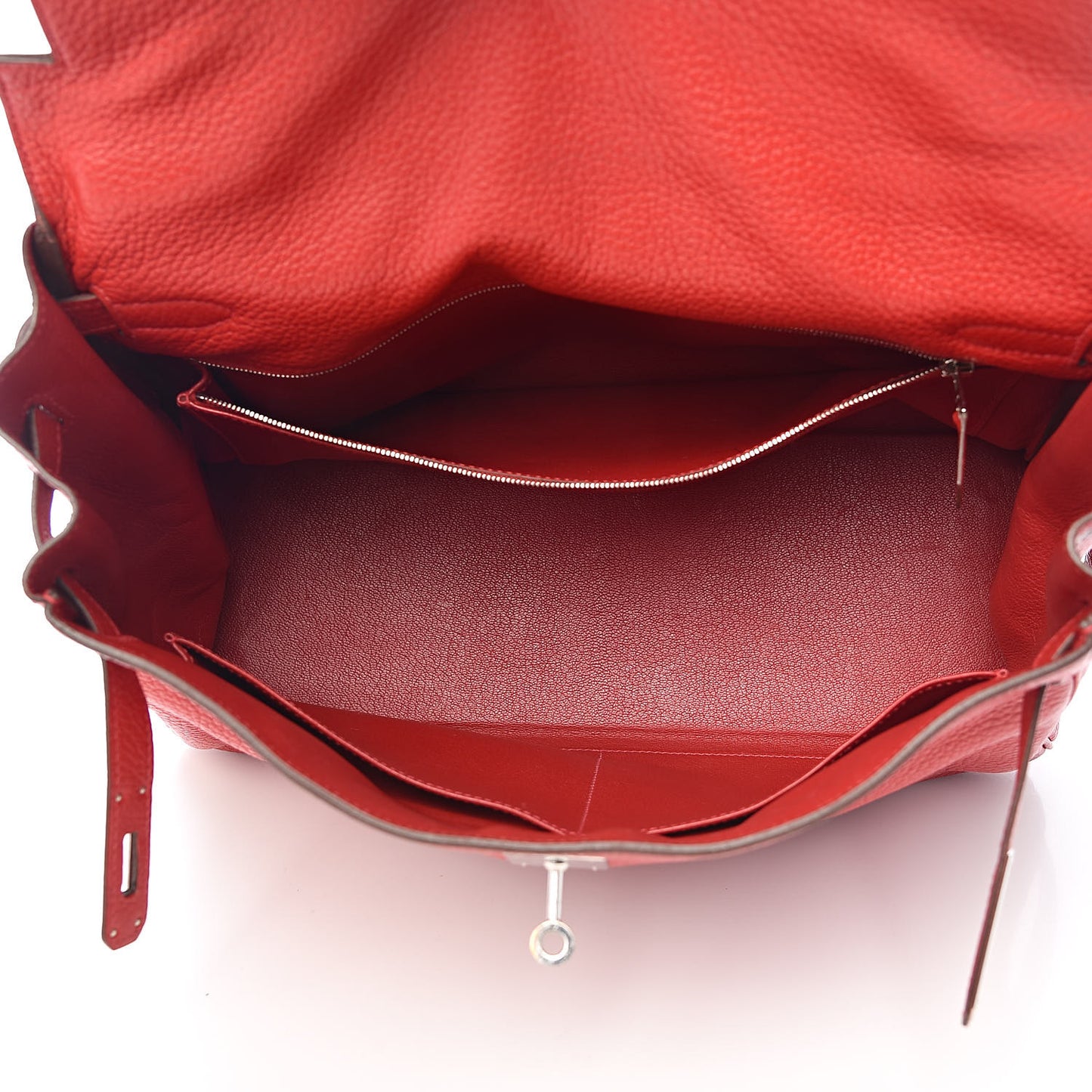 Taurillon Clemence Retourne Kelly 35 Rouge Garance
