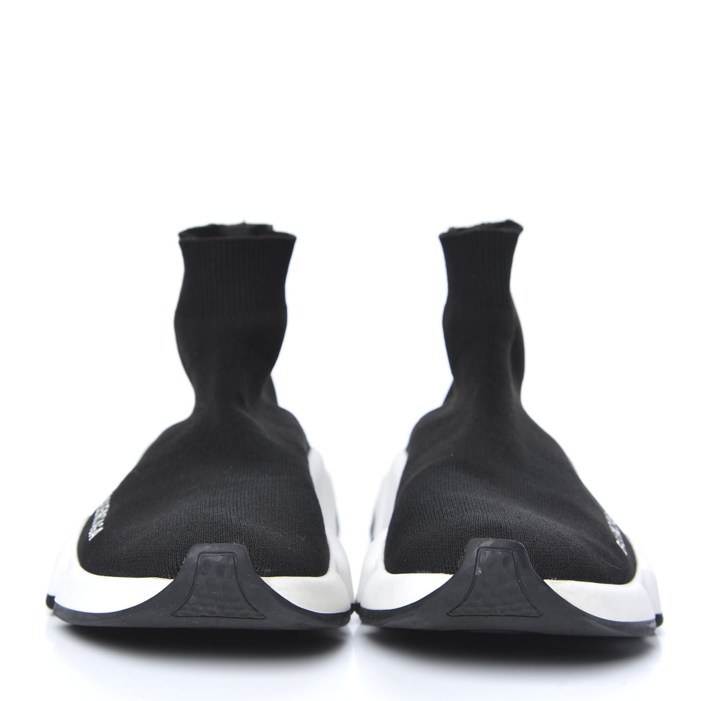Neoprene Knit Womens Speed Sneakers 36 Black White