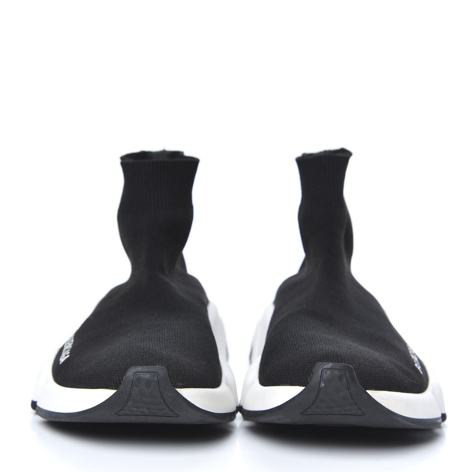 Balenciaga Neoprene Knit Womens Speed Sneakers 36 Black White 2 of 8