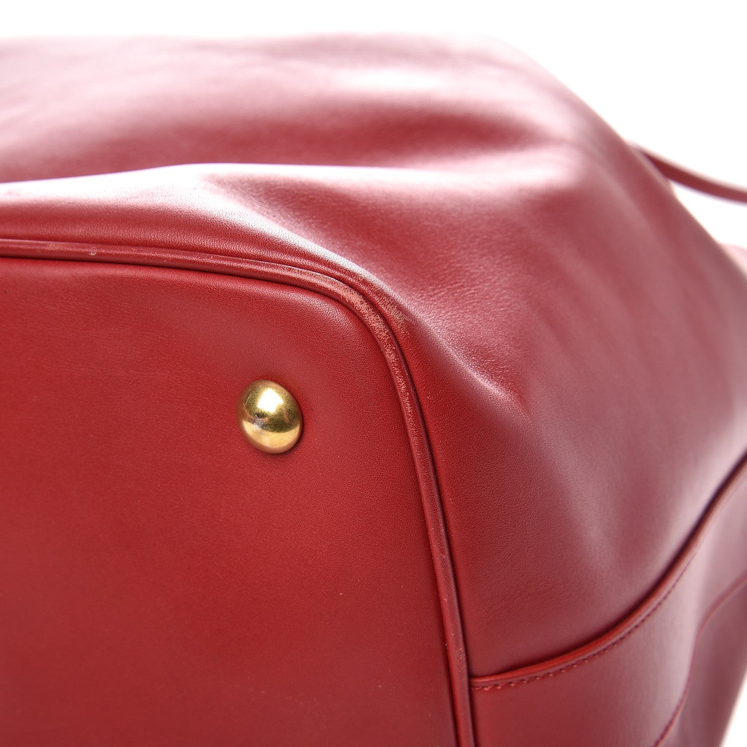 Saint Laurent Calfskin Medium Emmanuelle Bucket Bag Lipstick Red 12 of 14