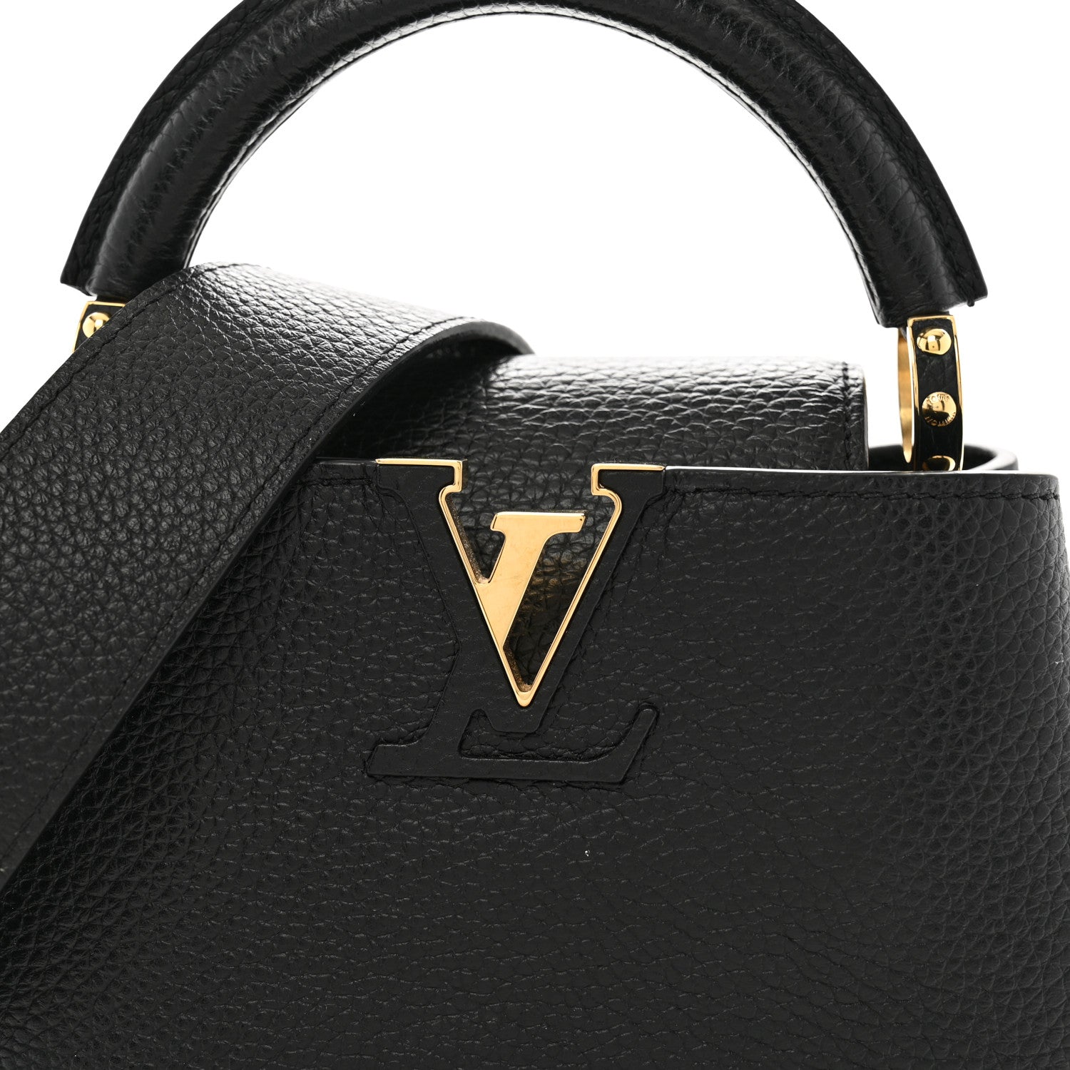Louis Vuitton Taurillon Capucines Mini Black 8 of 11