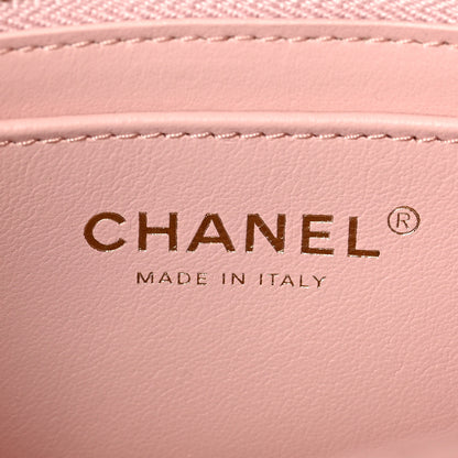 Chanel Lambskin Quilted Mini Rectangular Sweet Camellia Flap Light Pink 6 of 9