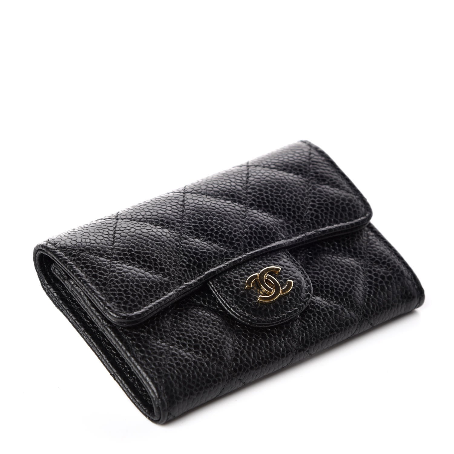 Chanel Caviar Quilted Flap Card Holder Black 4 of 11