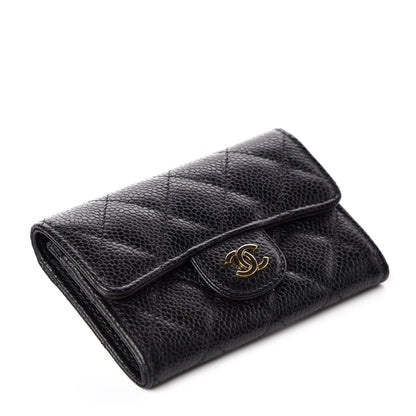 Chanel Caviar Quilted Flap Card Holder Black 4 of 11