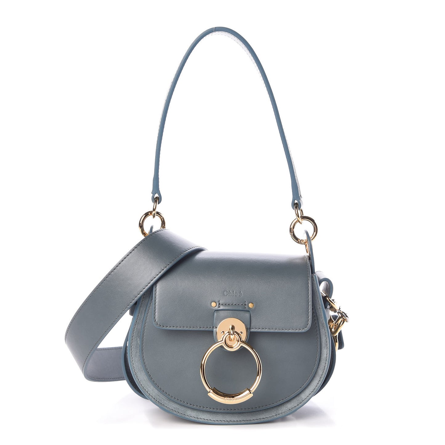 Calfskin Small Tess Bag Cloudy Blue