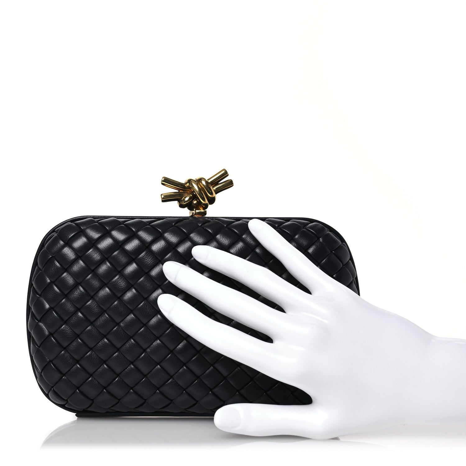Bottega Veneta Nappa Intrecciato Knot Clutch Space 2 of 8