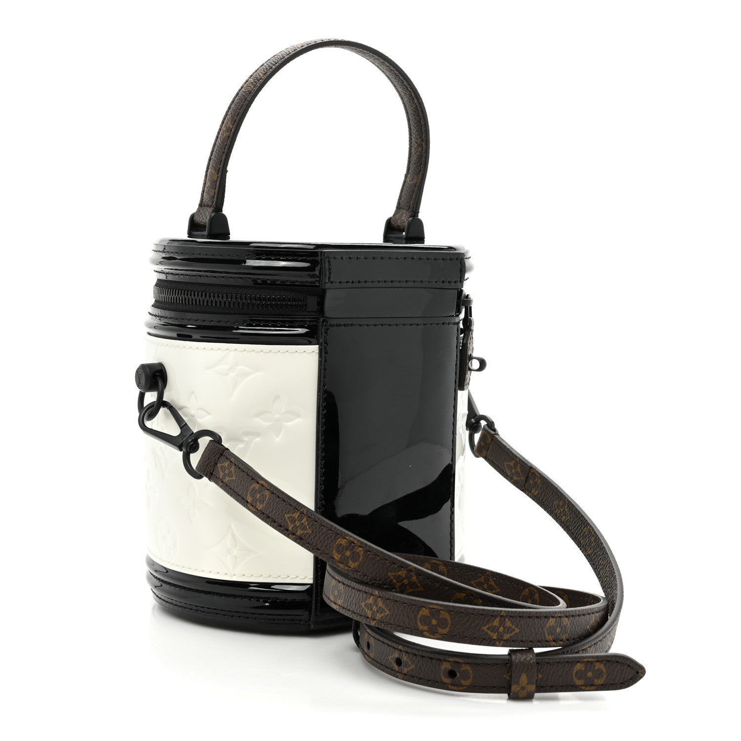 Louis Vuitton Monogram Patent Calfskin Cannes White 3 of 8