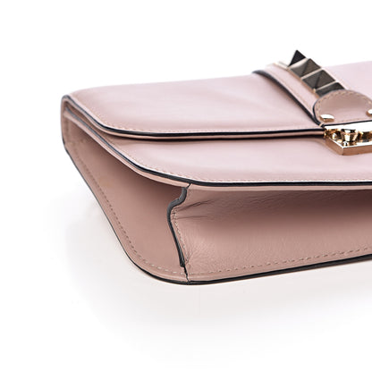 Valentino Garavani Vitello Medium Glam Lock Rockstud Flap Poudre 7 of 13