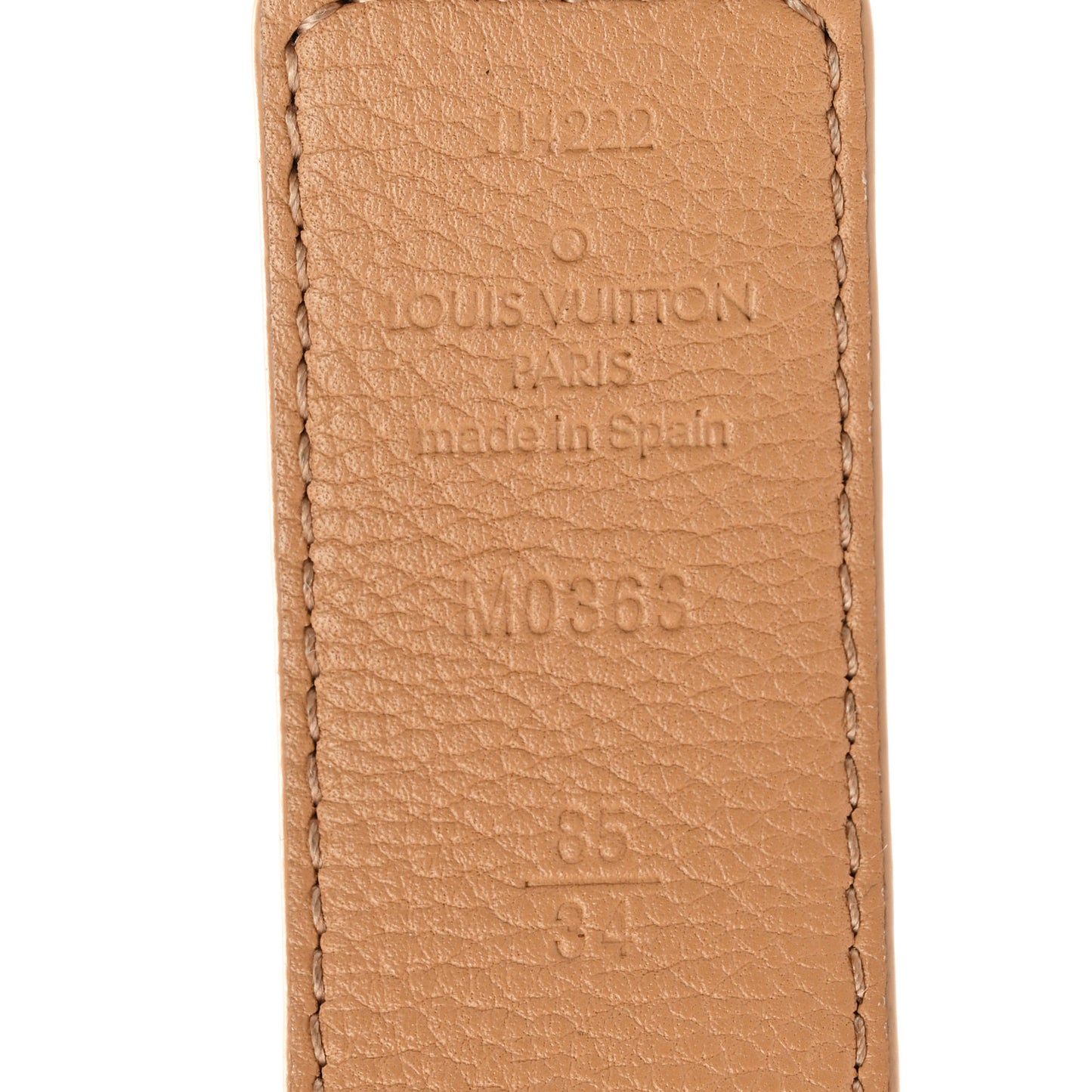 Monogram Calfskin 30mm LV Initiales Reversible Belt 85 34 Arizona