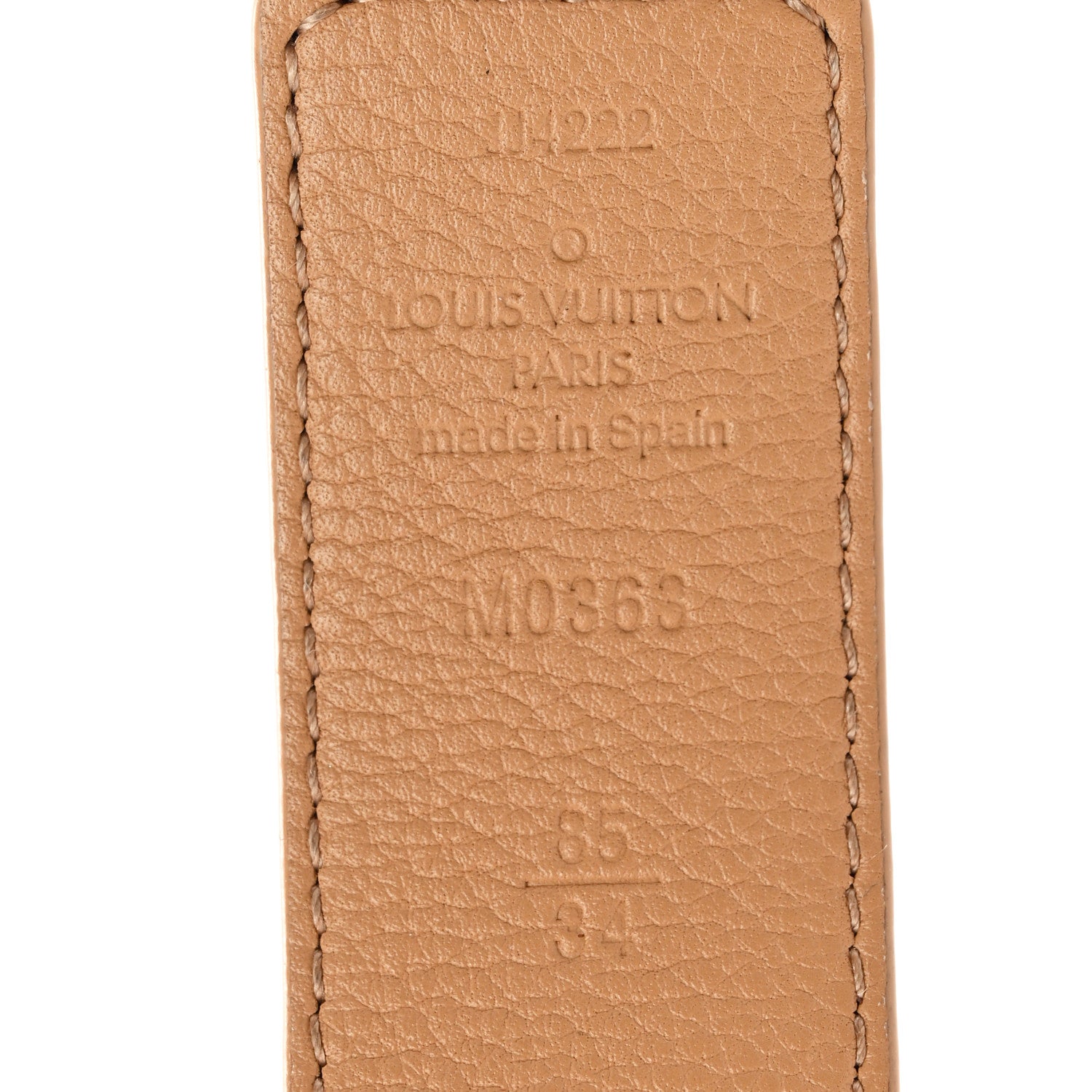 Louis Vuitton Monogram Calfskin 30mm LV Initiales Reversible Belt 85 34 Arizona 5 of 5