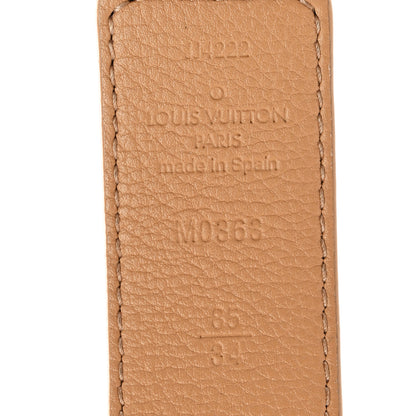 Louis Vuitton Monogram Calfskin 30mm LV Initiales Reversible Belt 85 34 Arizona 5 of 5