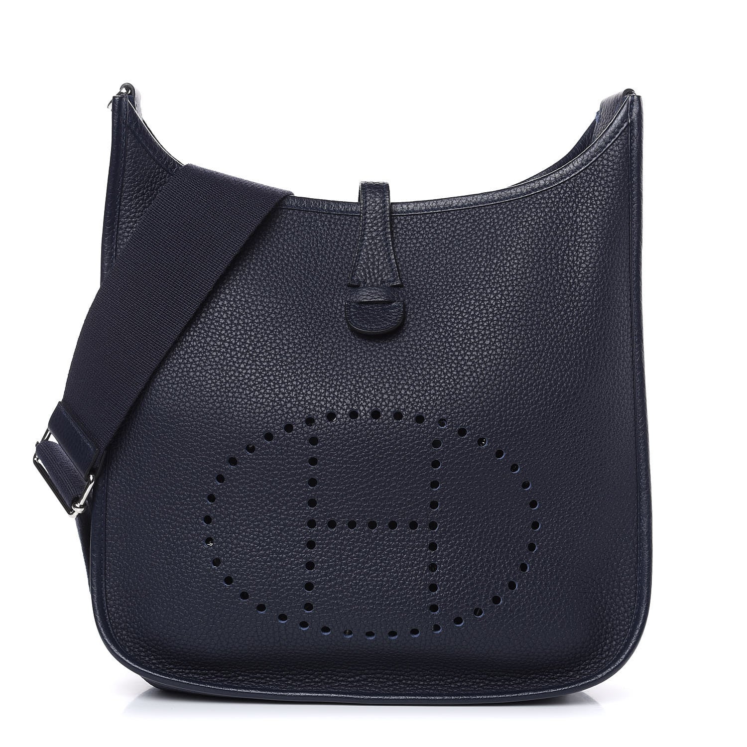 Hermes Taurillon Clemence Evelyne III PM Bleu Nuit 1 of 11