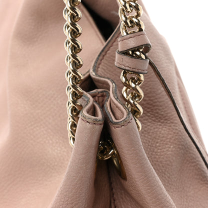 Gucci Pebbled Calfskin Medium Soho Chain Shoulder Bag Dark Cipria 15 of 21