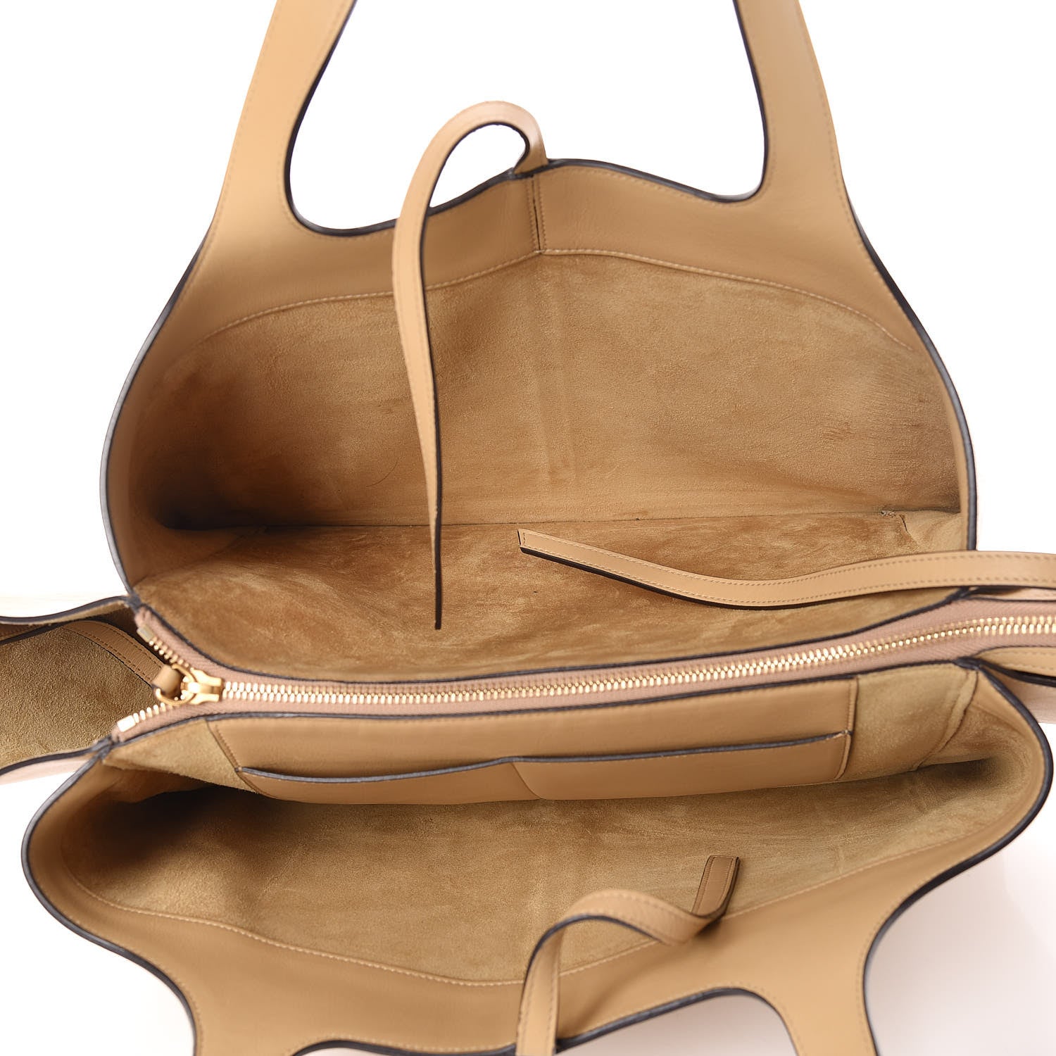 Celine Supple Natural Calfskin Medium Tri-Fold Bag Sand 6 of 11