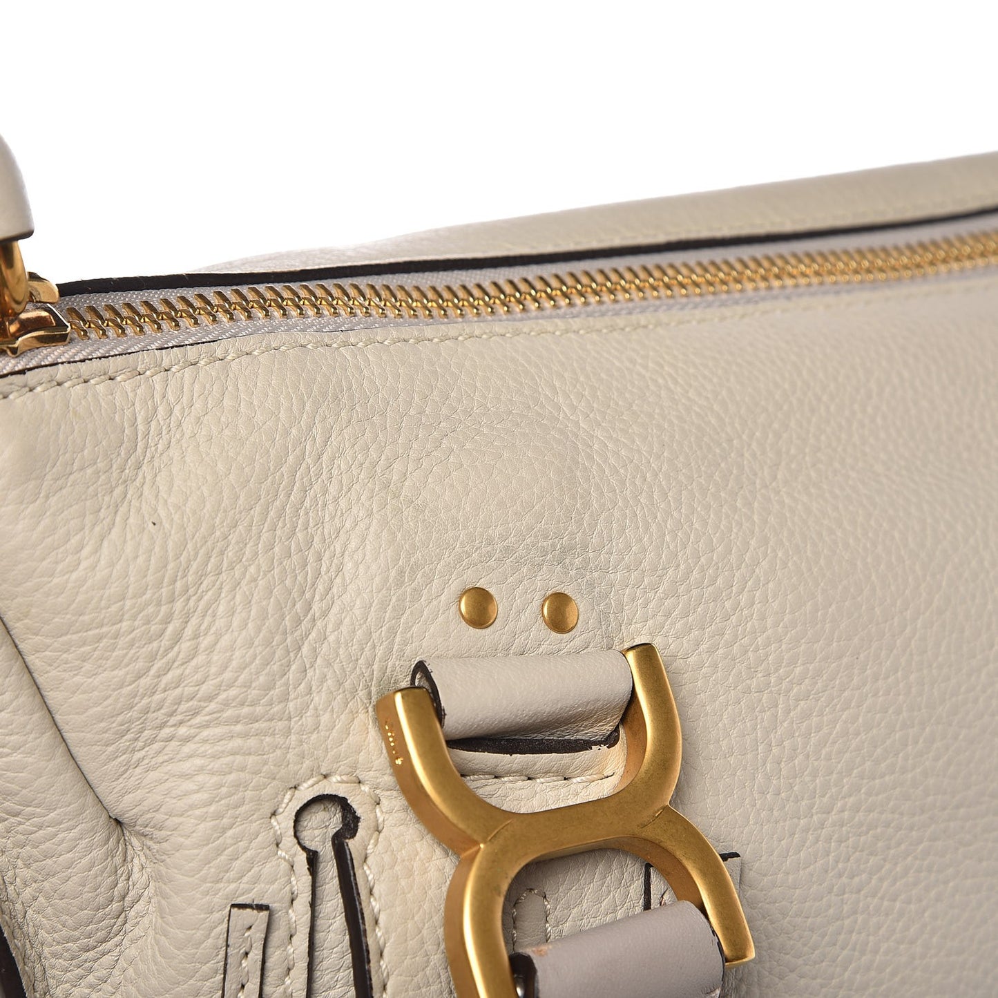 Calfskin Large Marcie Satchel Dove