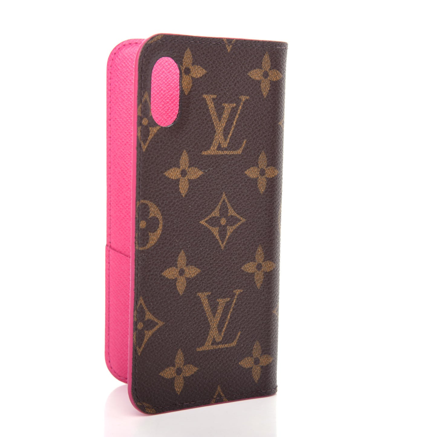 Monogram iPhone X Folio Case Rose Pop