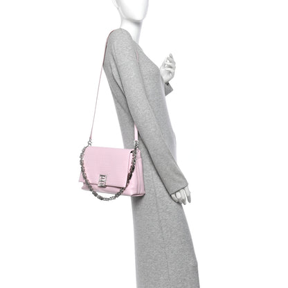 Givenchy Soft Calfskin 4G Embossed Medium Shoulder Bag Pale Pink 2 of 11