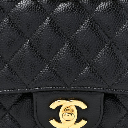 Chanel Caviar Quilted Medium Double Flap Black 8 of 11