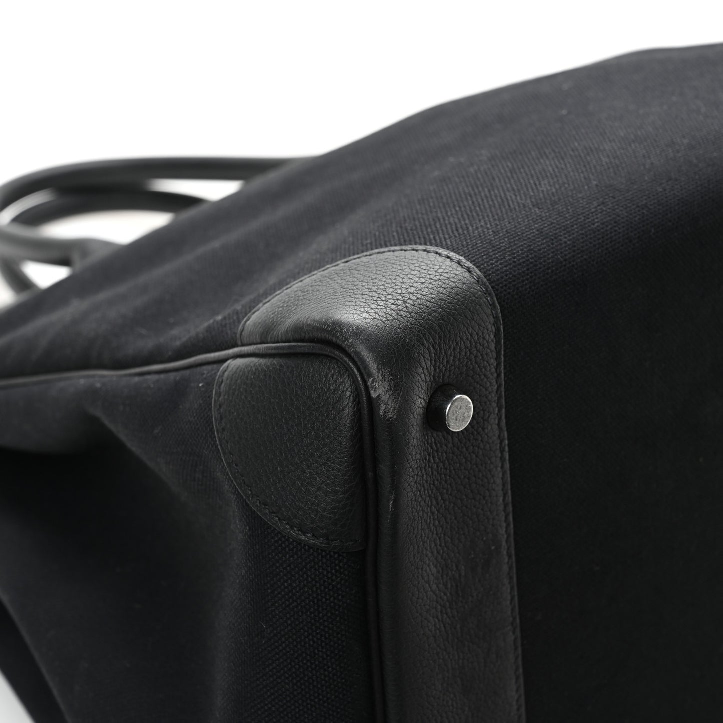 Togo Toile HAC Travel Birkin 40 Black