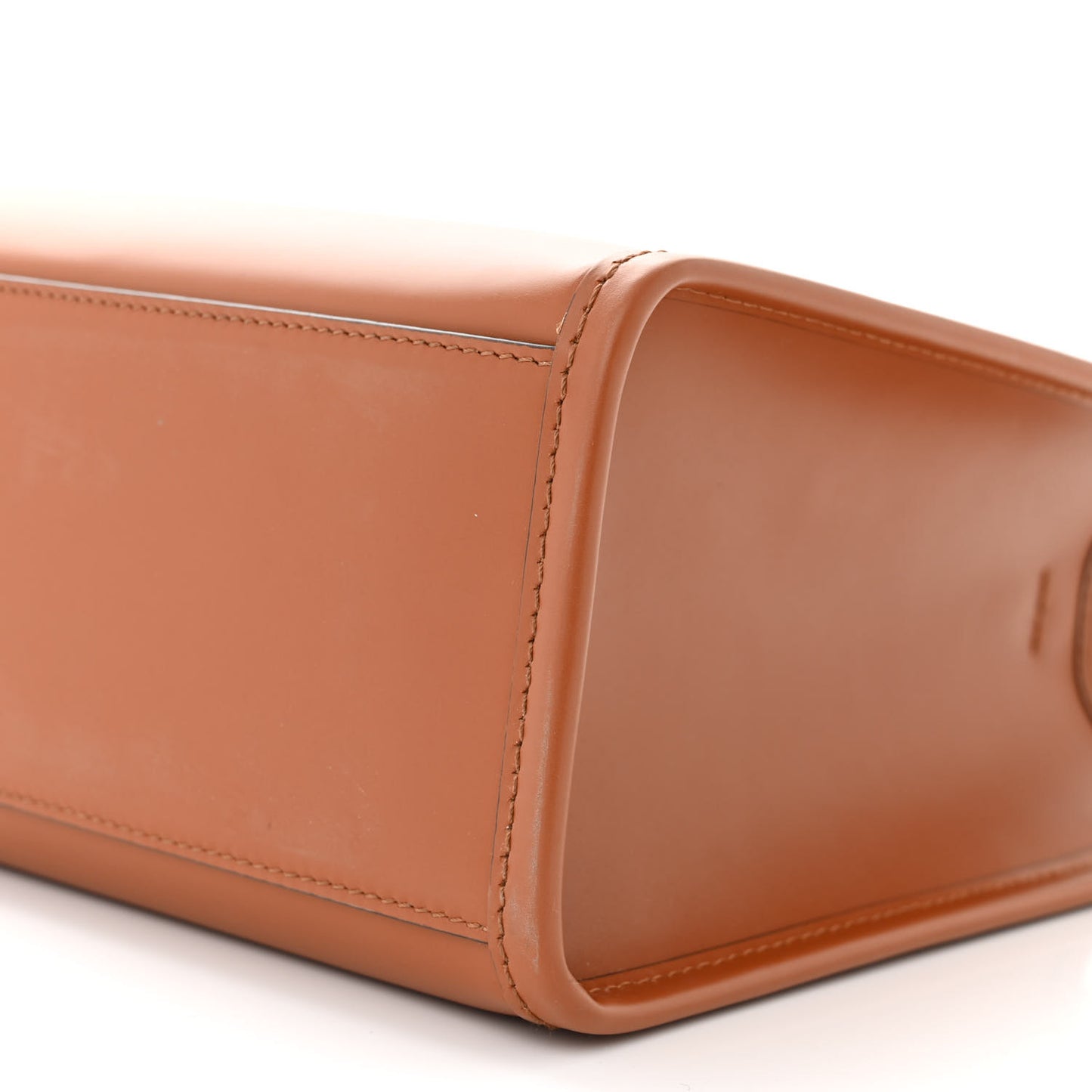 Vitello King Plexiglass Logo Embossed Small Fendi Sunshine Shopper Tote Cuoio