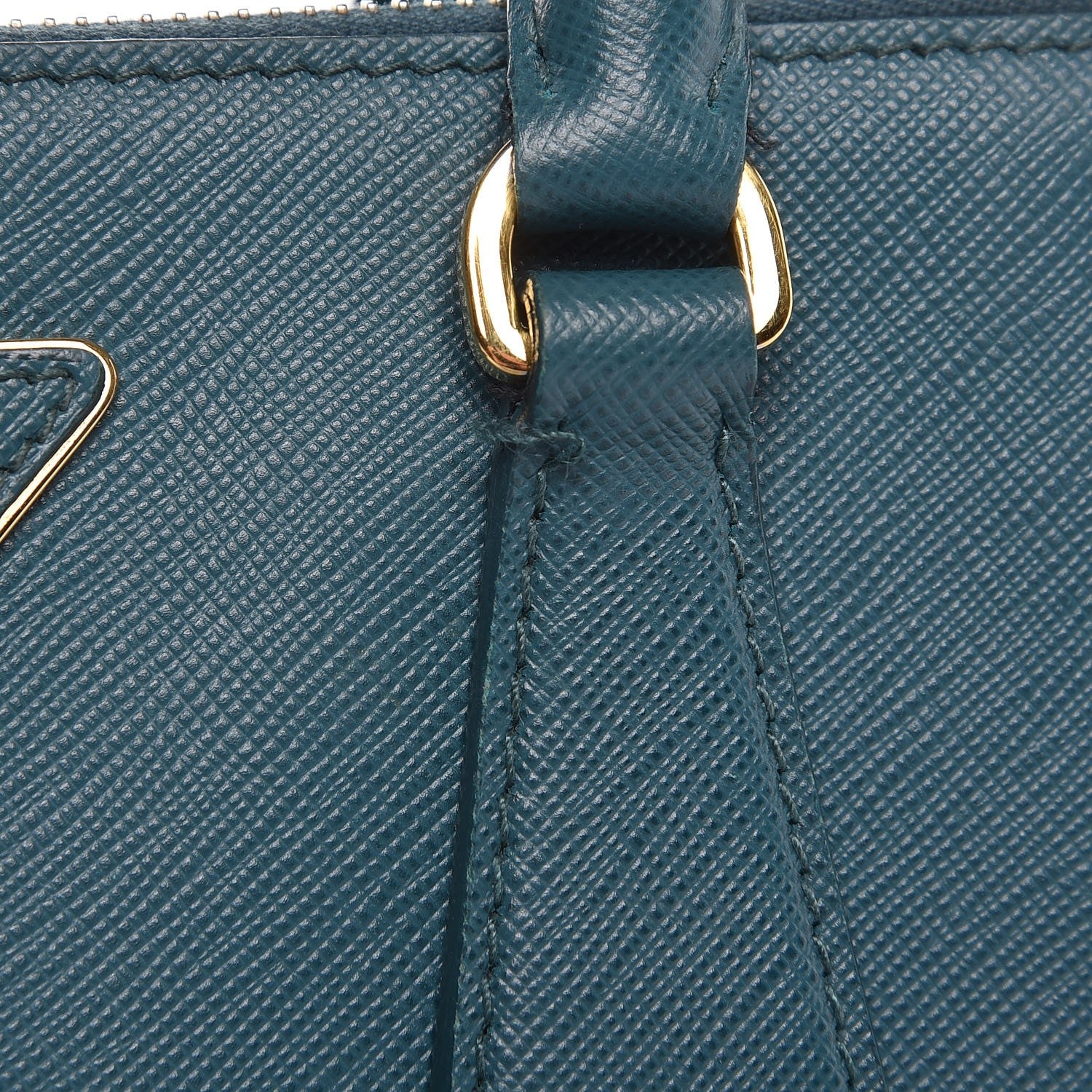 Prada Saffiano Lux Mini Galleria Double Zip Tote Ottanio 11 of 15