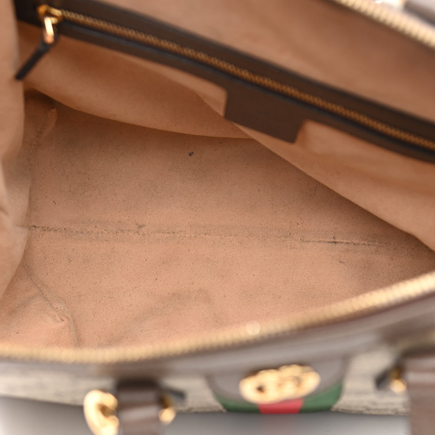 Gucci GG Supreme Monogram Web Medium Ophidia Tote Bag Brown 12 of 12