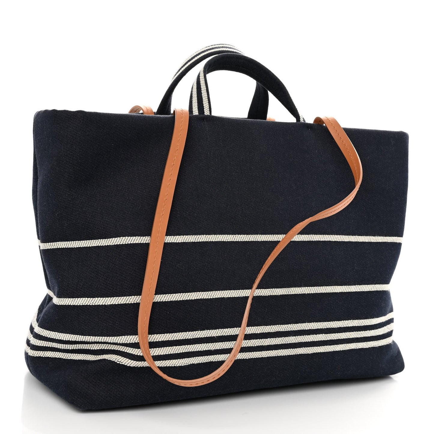 Denim Large Shopping Tote Blue