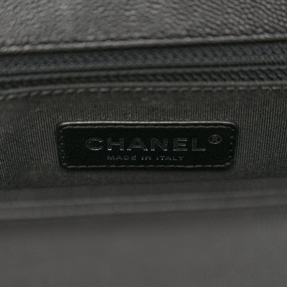 Chanel Caviar Quilted New Medium Boy Flap Black 6 of 10