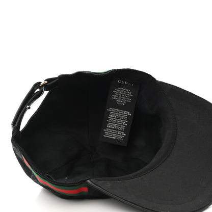 Gucci Monogram Web Baseball Hat M Black 7 of 10