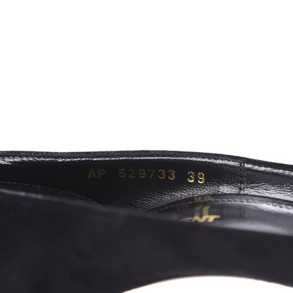 Saint Laurent Suede Calfskin Zoe Pumps 39 Black 7 of 10